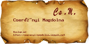 Cserényi Magdolna névjegykártya
