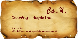 Cserényi Magdolna névjegykártya