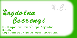 magdolna cserenyi business card